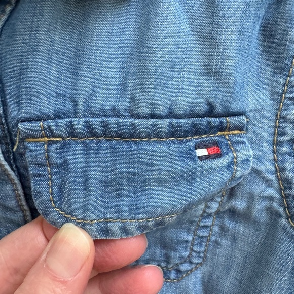 Tommy Hilfiger 3T Girls Long Sleeve Dress with Fitted Waist - Picture 2 of 6